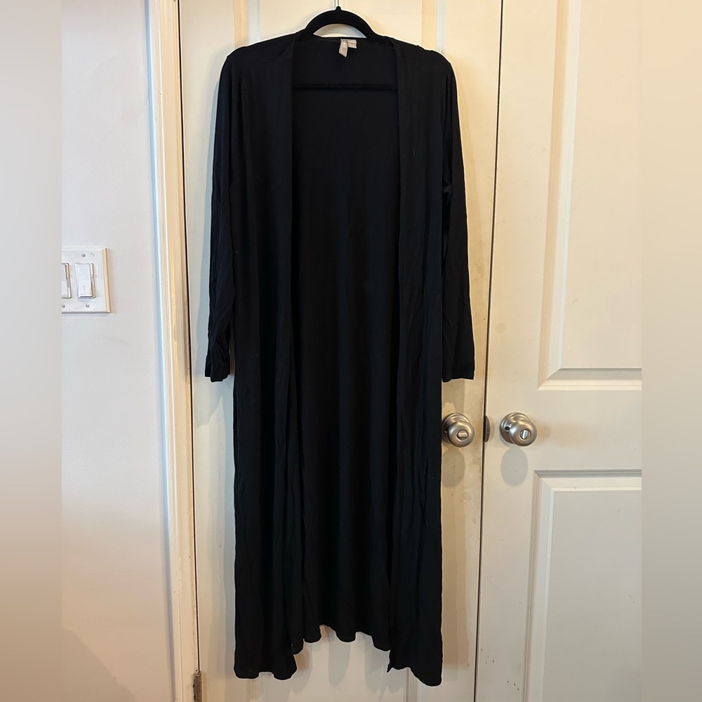 Long Black Cardigan